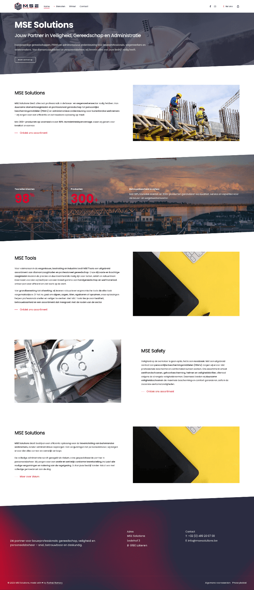 Full Website Texts for MSE Solutions